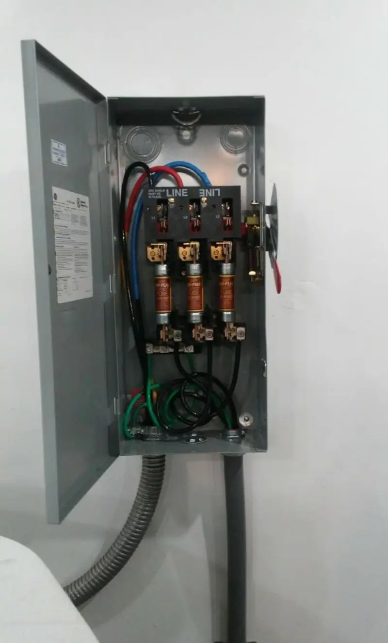 Three-phase disconnect switch installed for Electrical Wiring & Rewiring in Northern Cambria